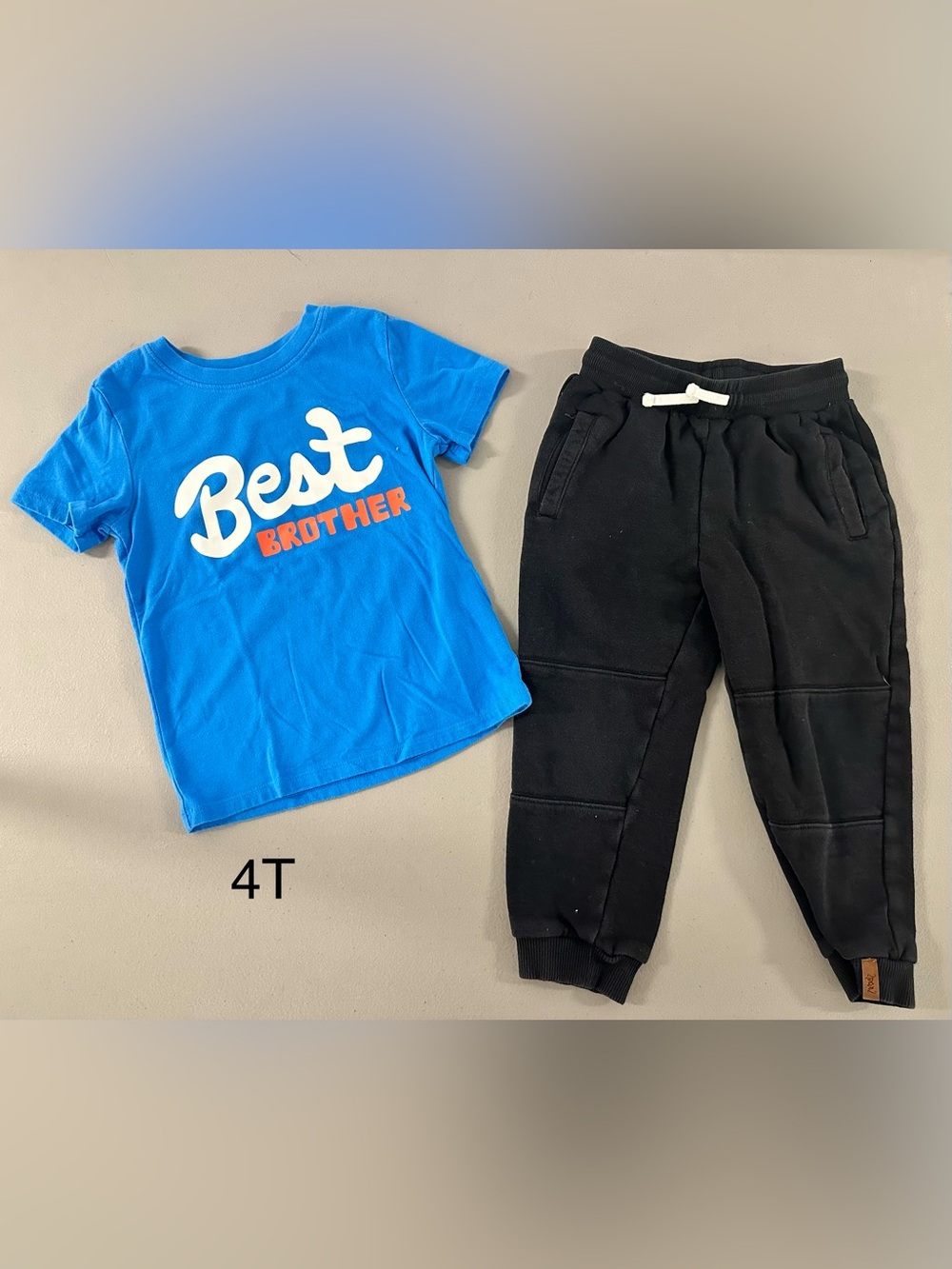 Kids Black Jogger Pants - Comfort Bottoms (4T)